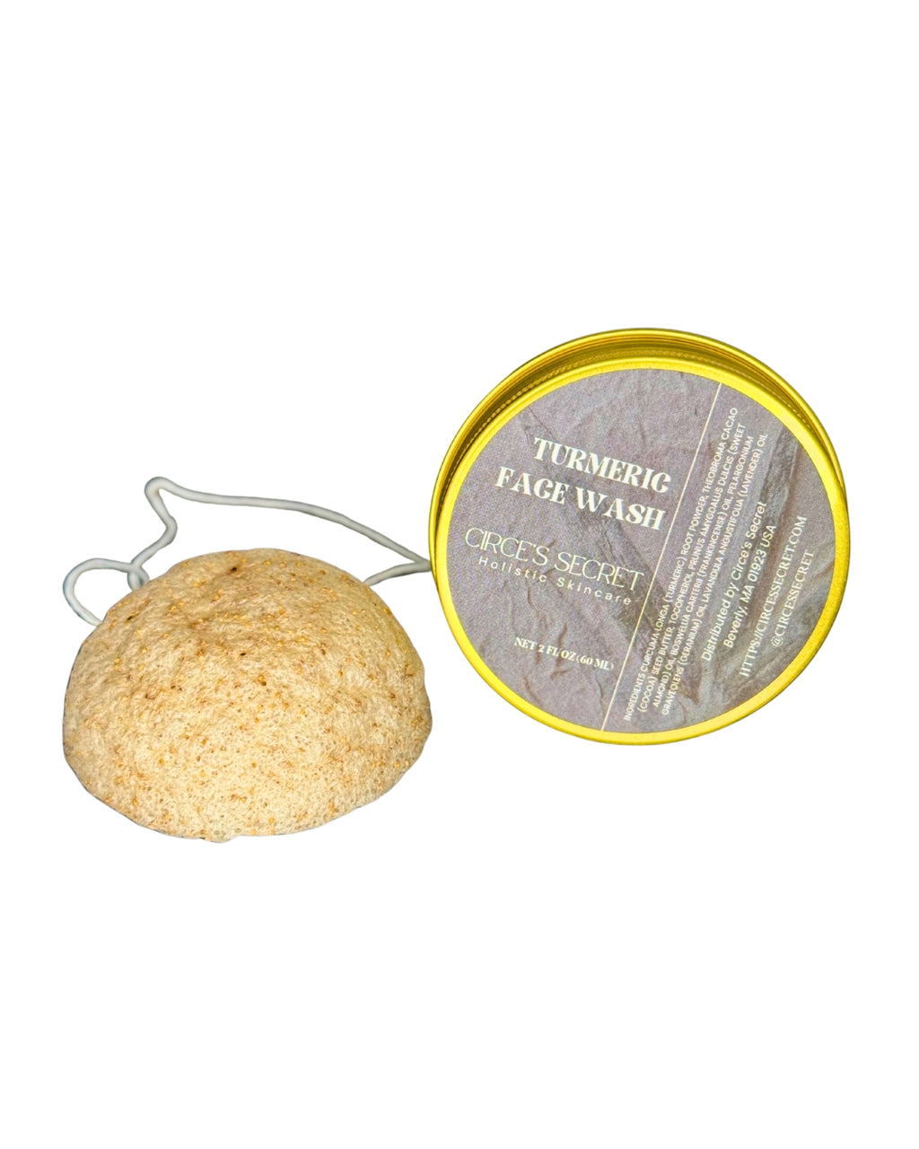 Turmeric Face Wash and Konjac Sponge