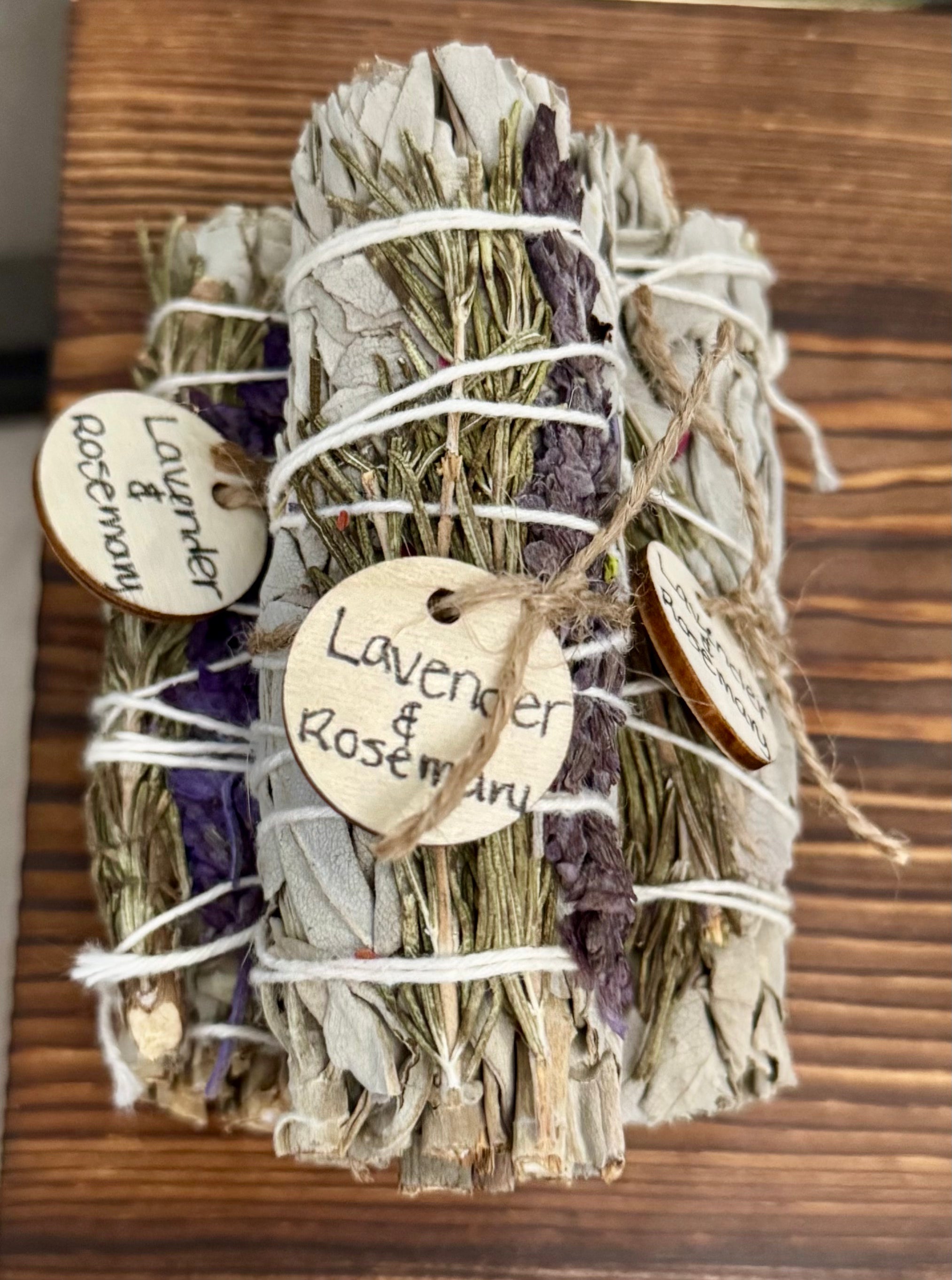White Sage, Lavender & Rosemary Smudge Stick