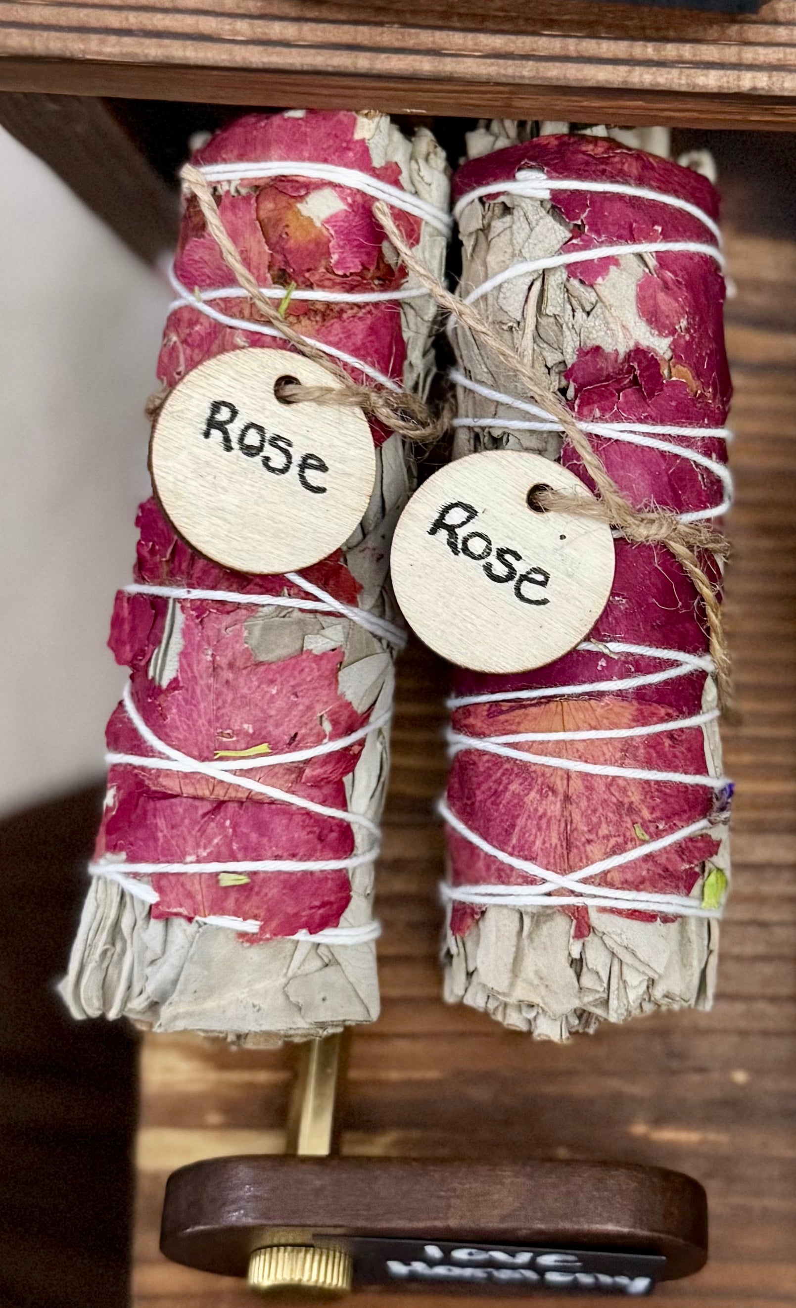 Red Rose Petals & White Sage