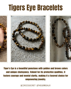 Brass and Gem Bracelets