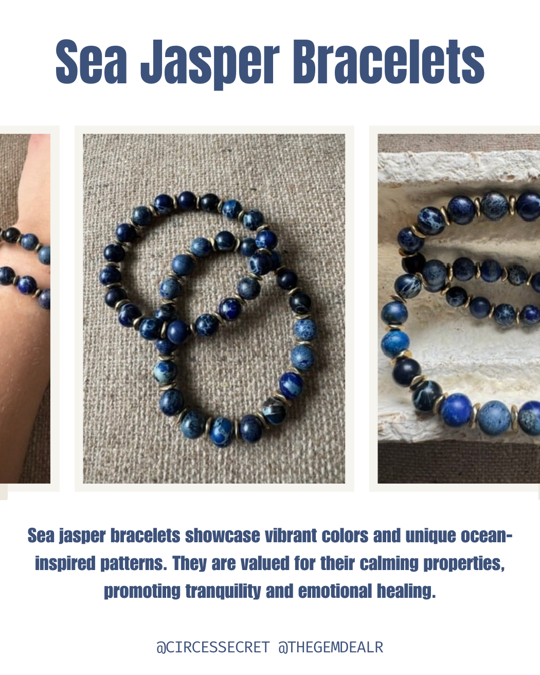 Brass and Gem Bracelets