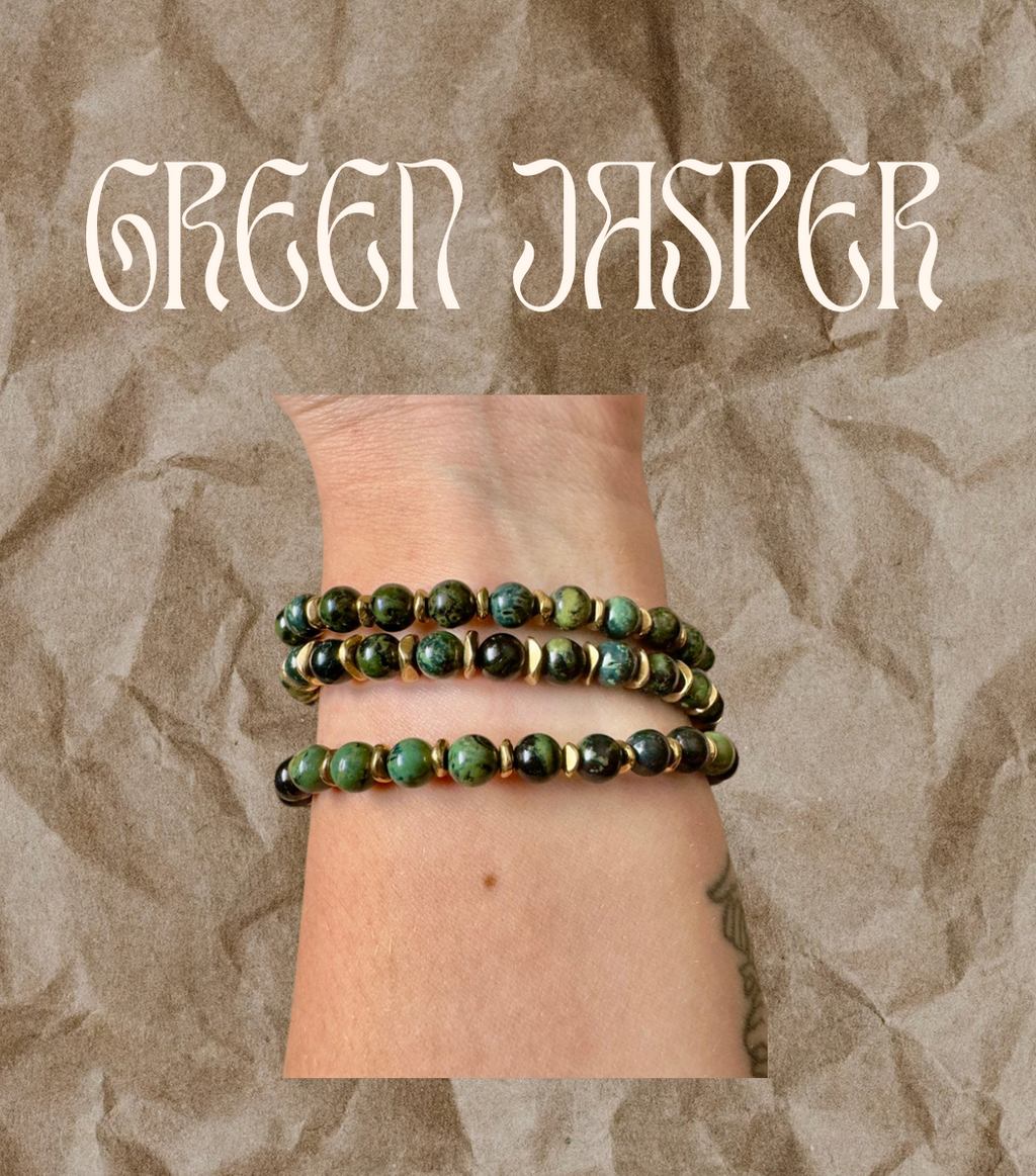 Brass and Gem Bracelets